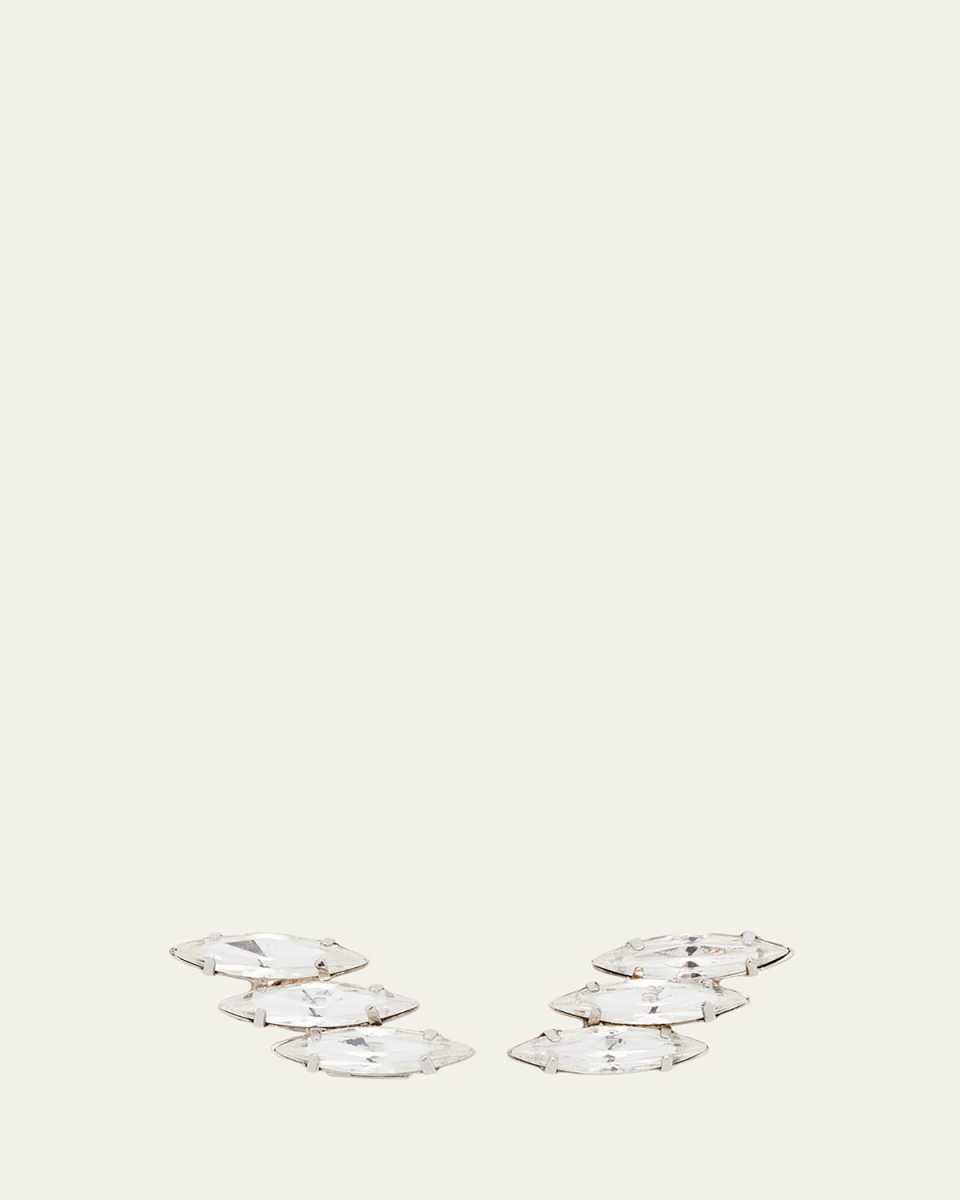 Vivian 3-Crystal Stud Earrings